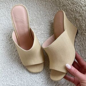 J.Crew Bianca woven wedge sandals
